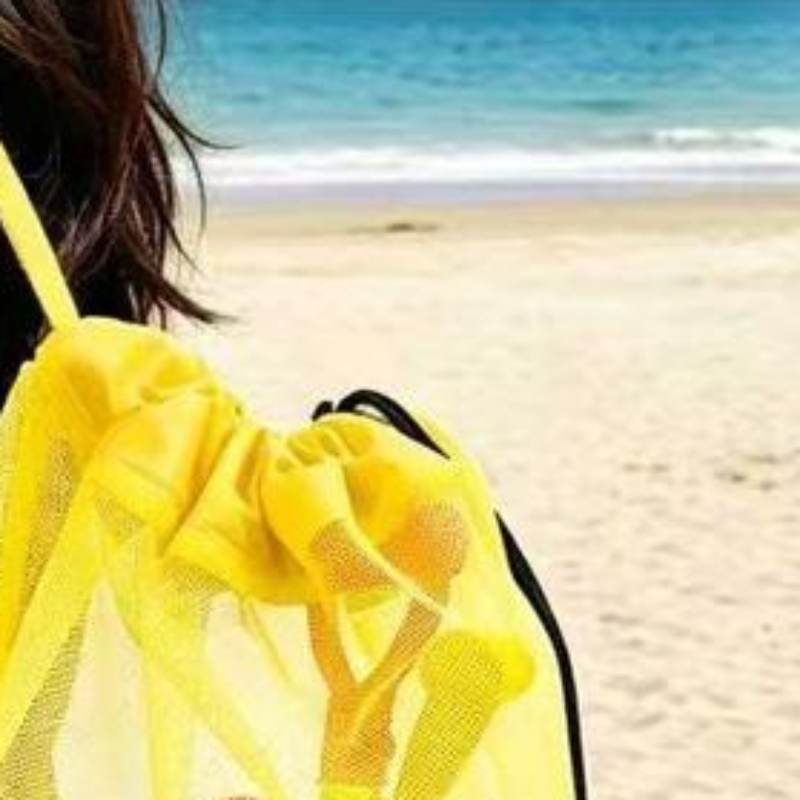 Tote Bag Beach - Large Capacity Portable Mesh Beach Storage