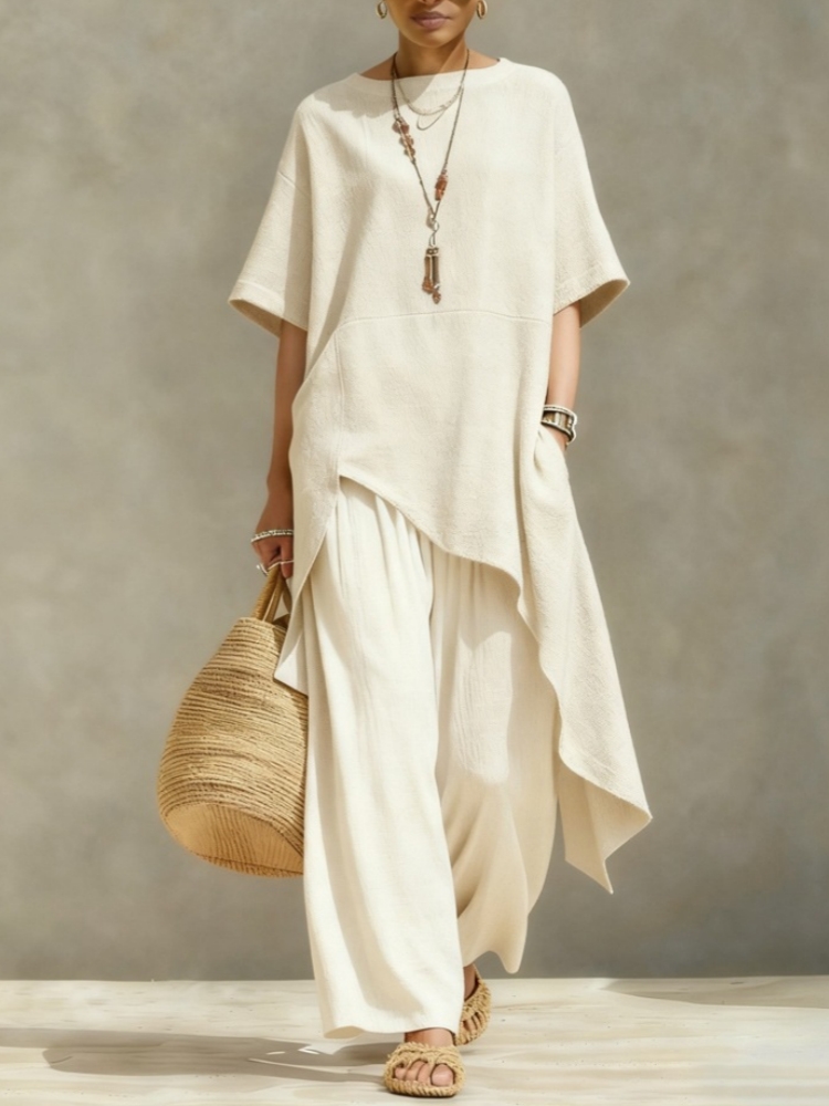 Women Cotton Linen Pant Sets 2 - Linen Pant Wide avaliação e preço