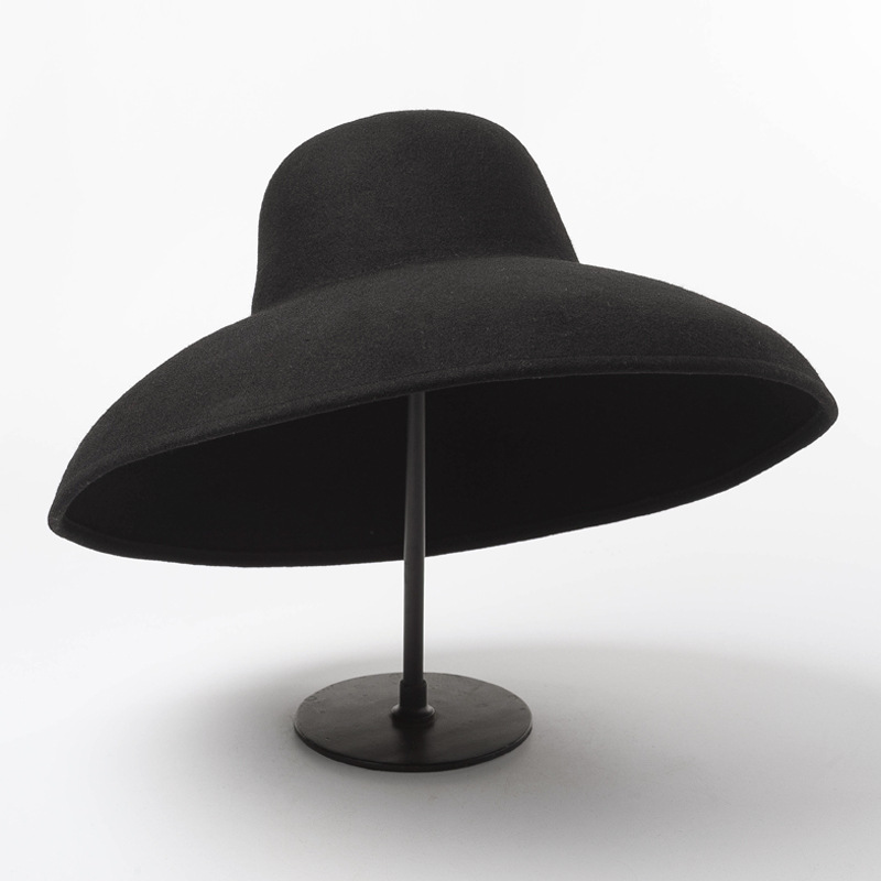 Classical Big Wide Brim Wool F - Hat Floppy Wide avaliação e preço