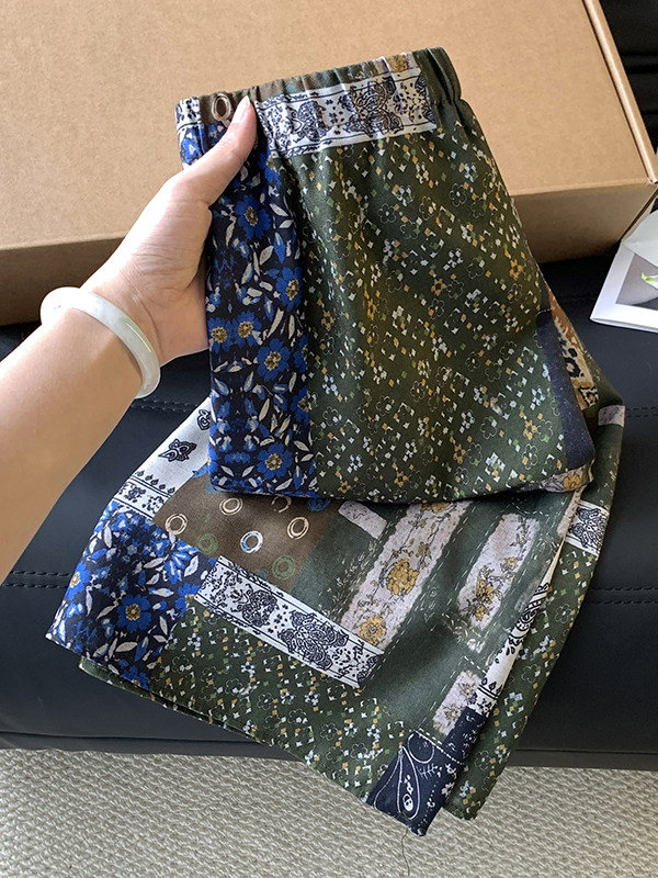 Korean Japanese Large Size Thi - Midi Skirt Floral avaliação e preço