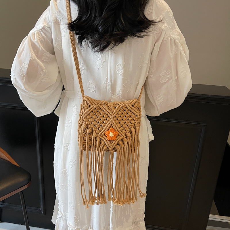 Summer Bags For Women Handmade - Crochet Bag Raffia avaliação e preço