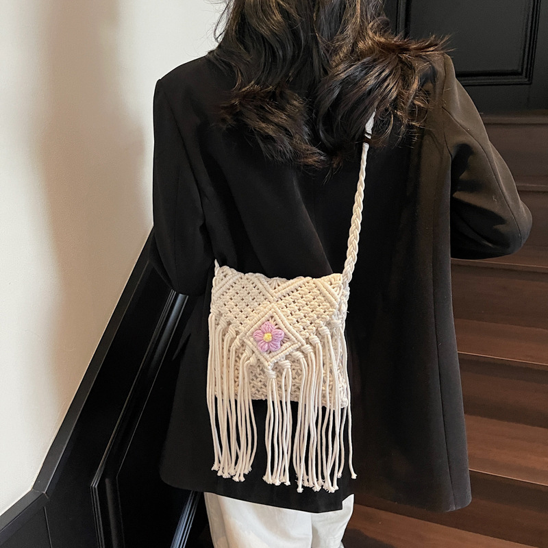Summer Bags For Women Handmade - Crochet Bag Raffia avaliação e preço