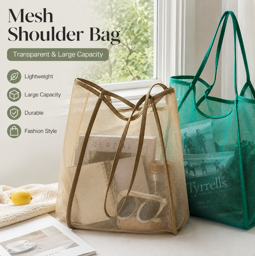 Mesh Beach Bag Lightweight, Br - Tote Bag Beach avaliação e preço