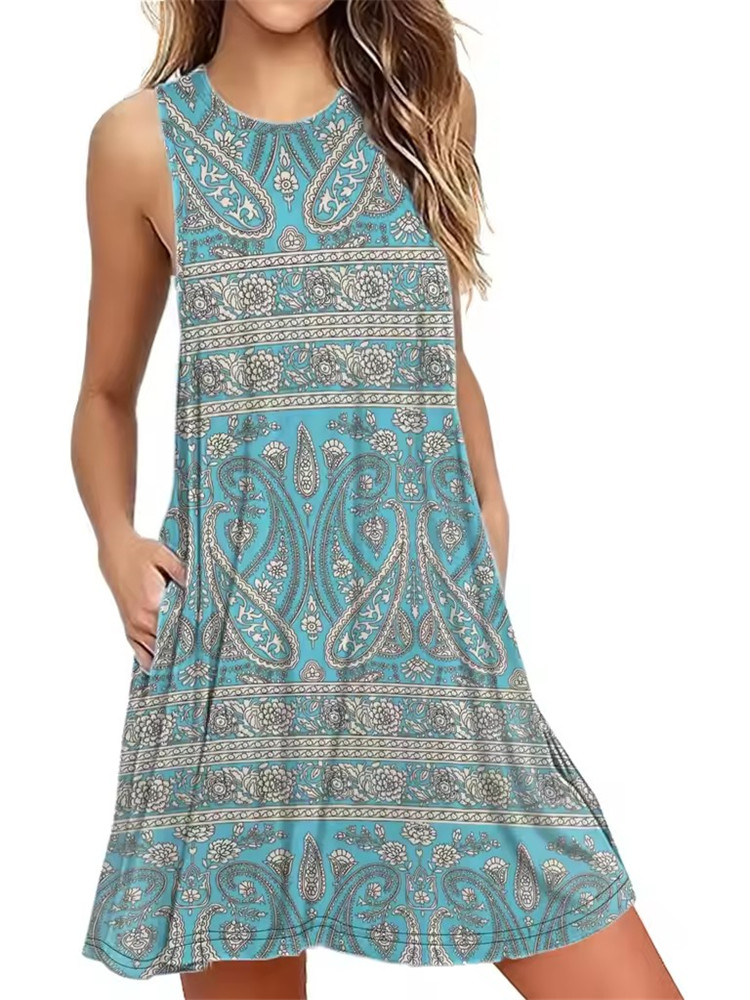 9XL Plus Size Sundress Loose F - Romper Floral Print avaliação e preço