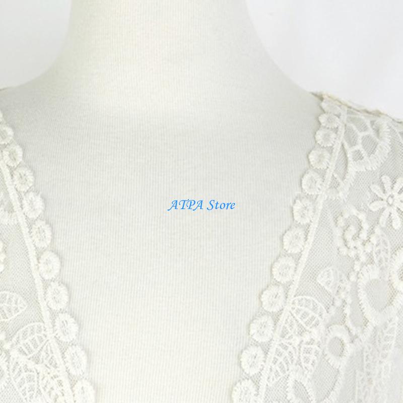U13C Women Summer Lace Open Fr - Kimono Sheer Floral avaliação e preço