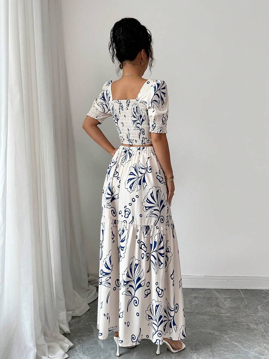 2026 Women Summer Two Piece Ou - Romper Floral Print avaliação e preço