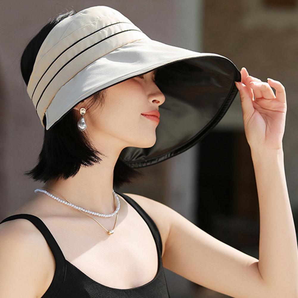 Women Sun Hat with Ponytail Ho - Hat Floppy Wide avaliação e preço