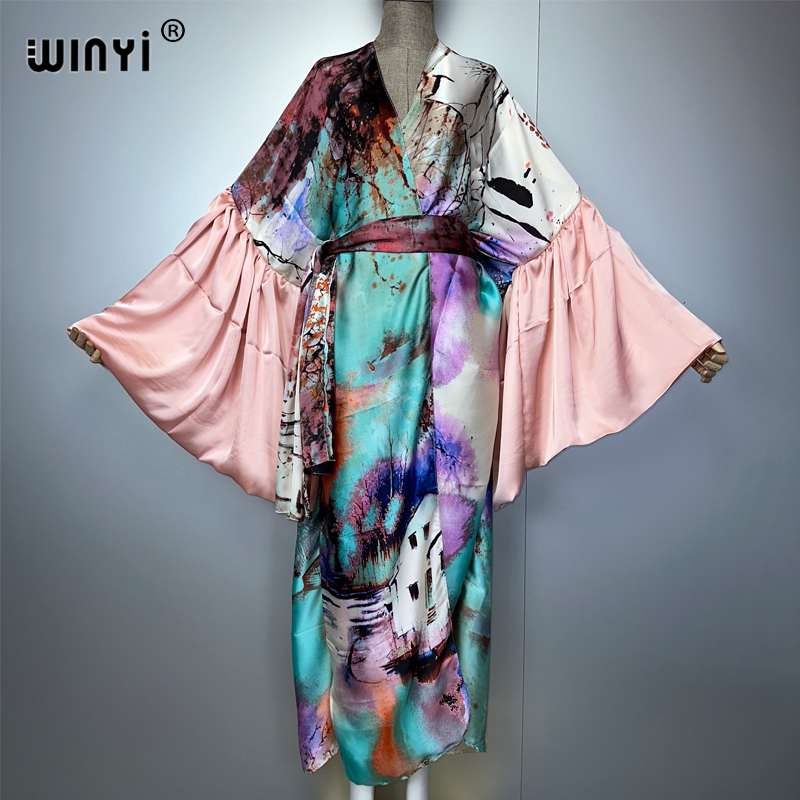 WINYI Summer Kimono party dres - Cover Up Kaftan avaliação e preço