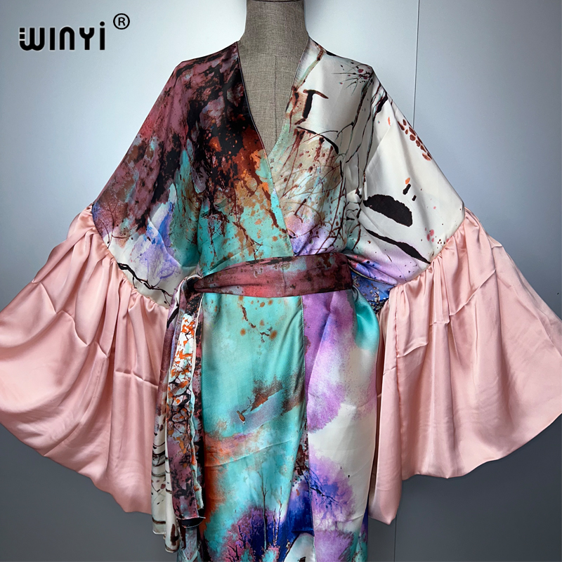 WINYI Summer Kimono party dres - Cover Up Kaftan avaliação e preço