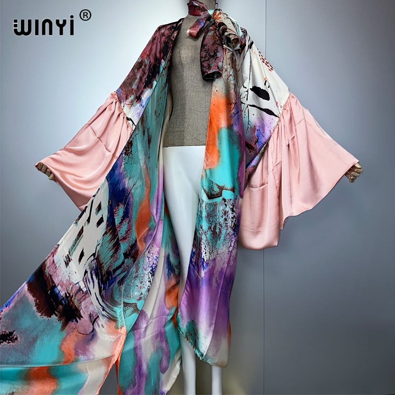 WINYI Summer Kimono party dres - Cover Up Kaftan avaliação e preço