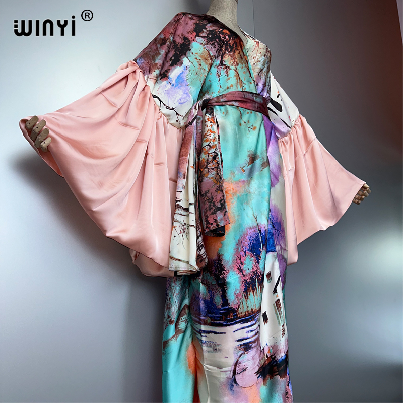 WINYI Summer Kimono party dres - Cover Up Kaftan avaliação e preço