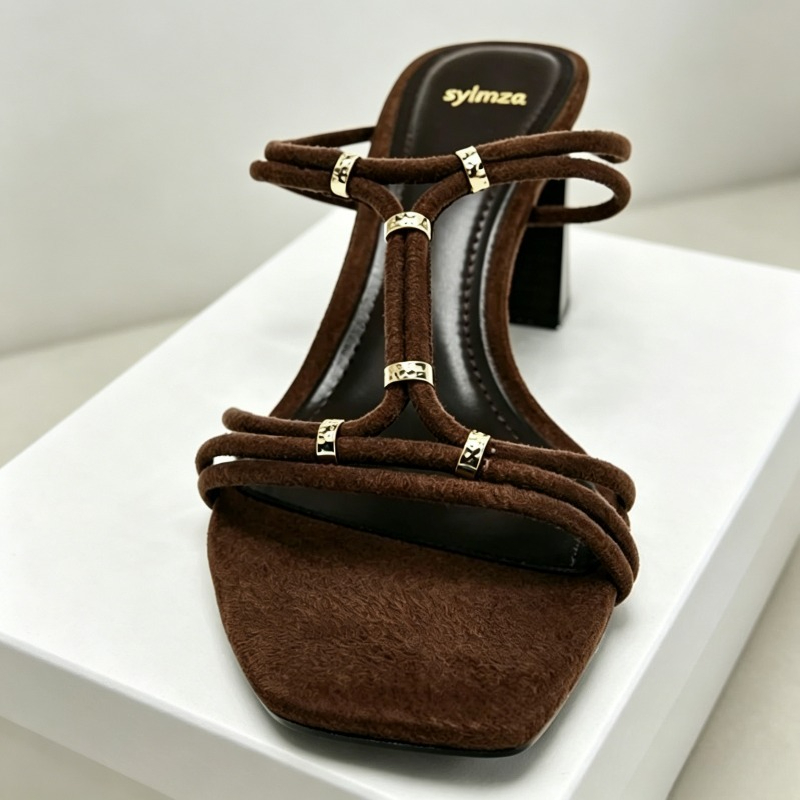 Summer Heeled Sandals for Wome - Sandal Strappy Heeled avaliação e preço