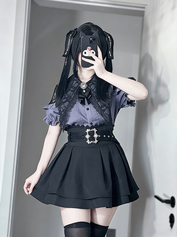 Gothic Style Shoulder Bared Sh - Blouse Off Shoulder avaliação e preço