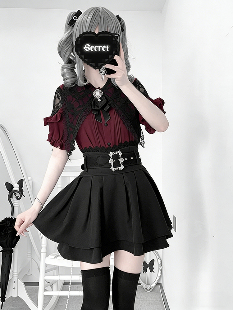 Gothic Style Shoulder Bared Sh - Blouse Off Shoulder avaliação e preço