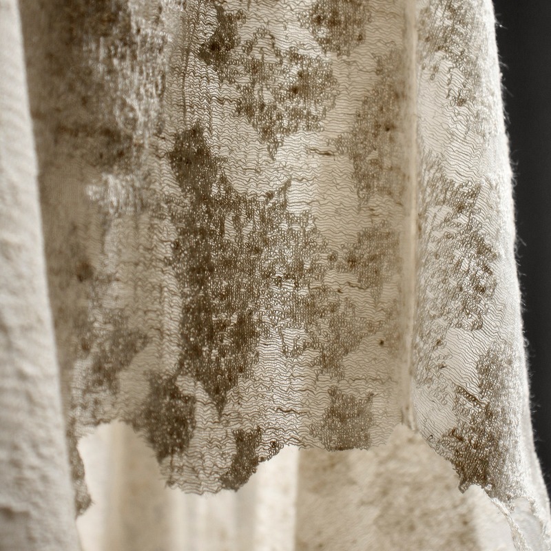 Distressed Vintage Textured Co - Linen Dress Wrap avaliação e preço