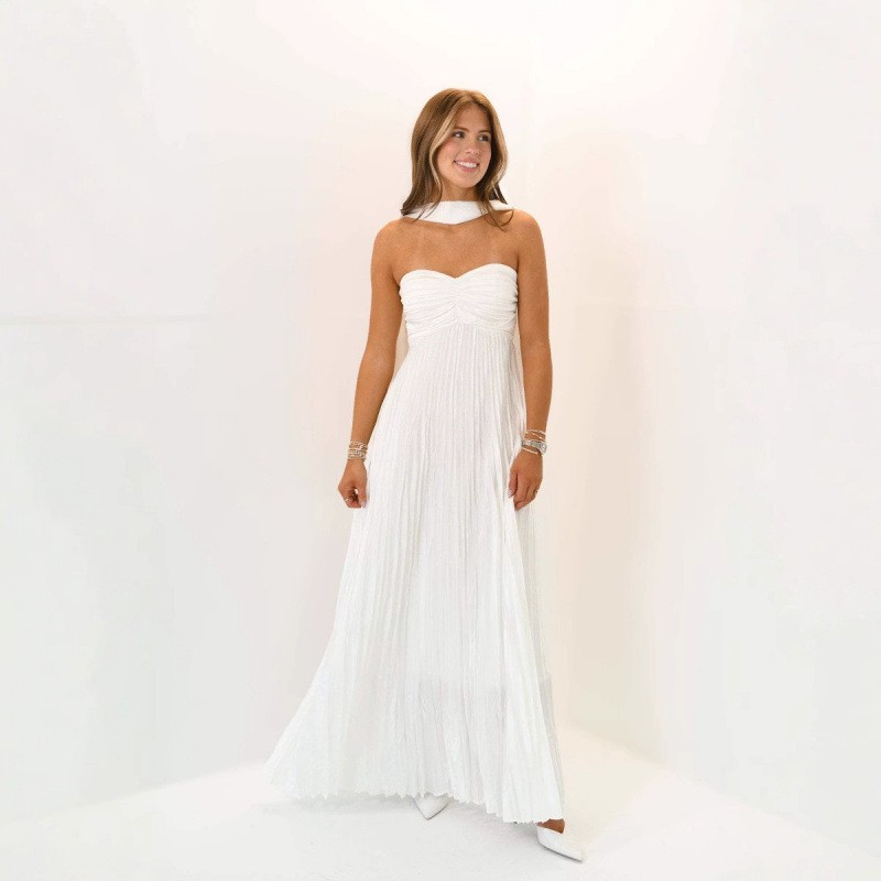 Wedding Guest Dress Elegant Pa - Maxi Dress Halter avaliação e preço