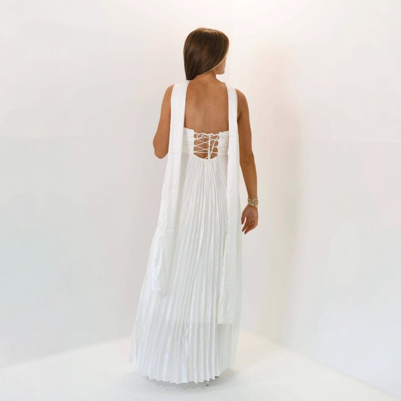 Wedding Guest Dress Elegant Pa - Maxi Dress Halter avaliação e preço