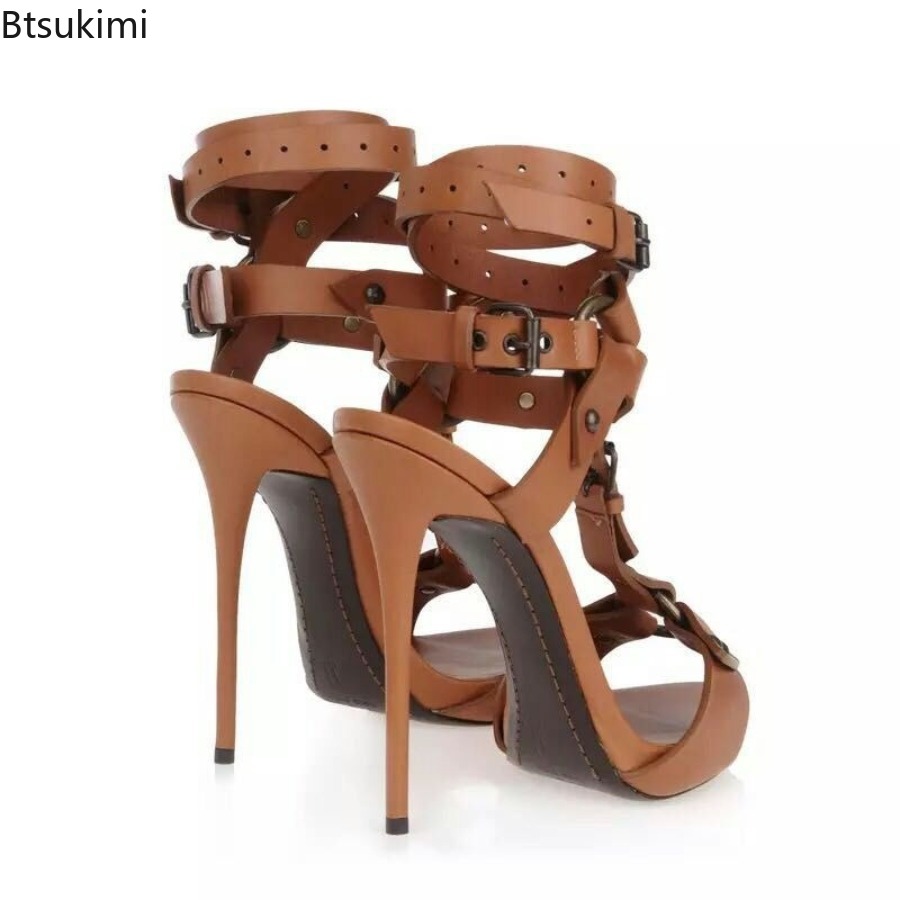 Sexy Circle Cross Strappy Glad - Sandal Strappy Heeled avaliação e preço