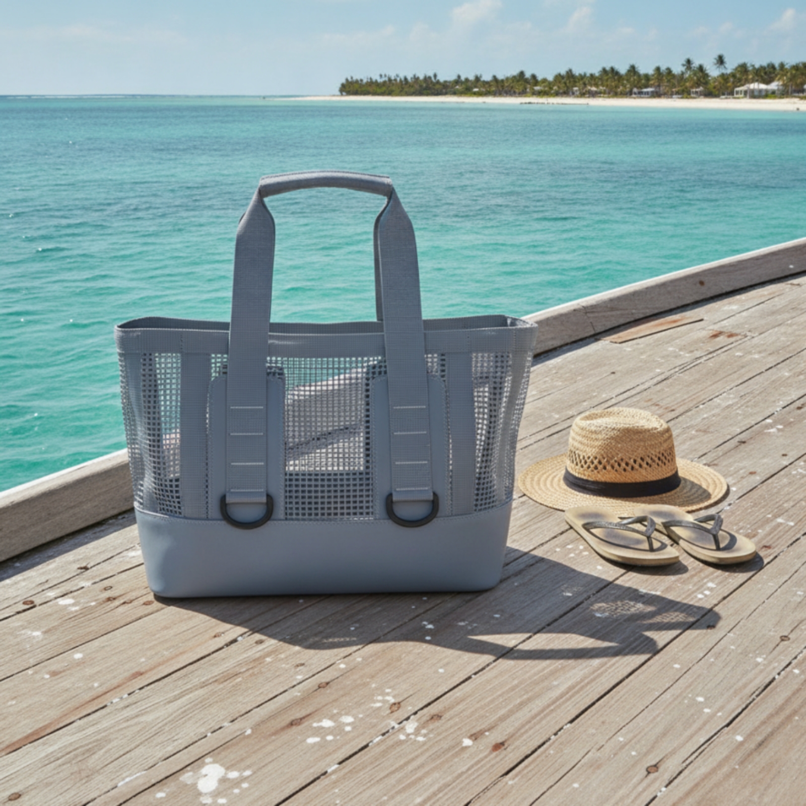 Mesh Tote Bag Quick Drying Gea - Tote Bag Beach avaliação e preço
