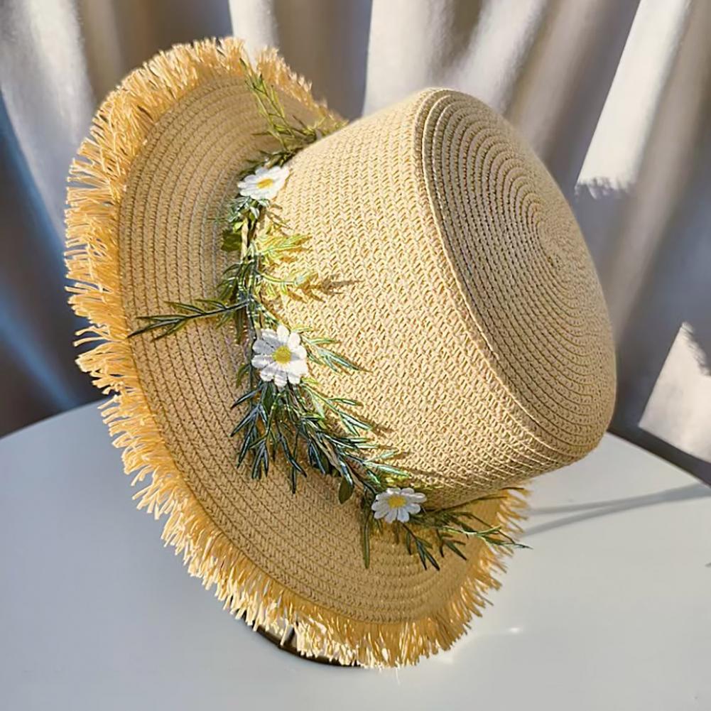 Sun Hat Wide Brim Floppy Straw - Hat Floppy Wide avaliação e preço