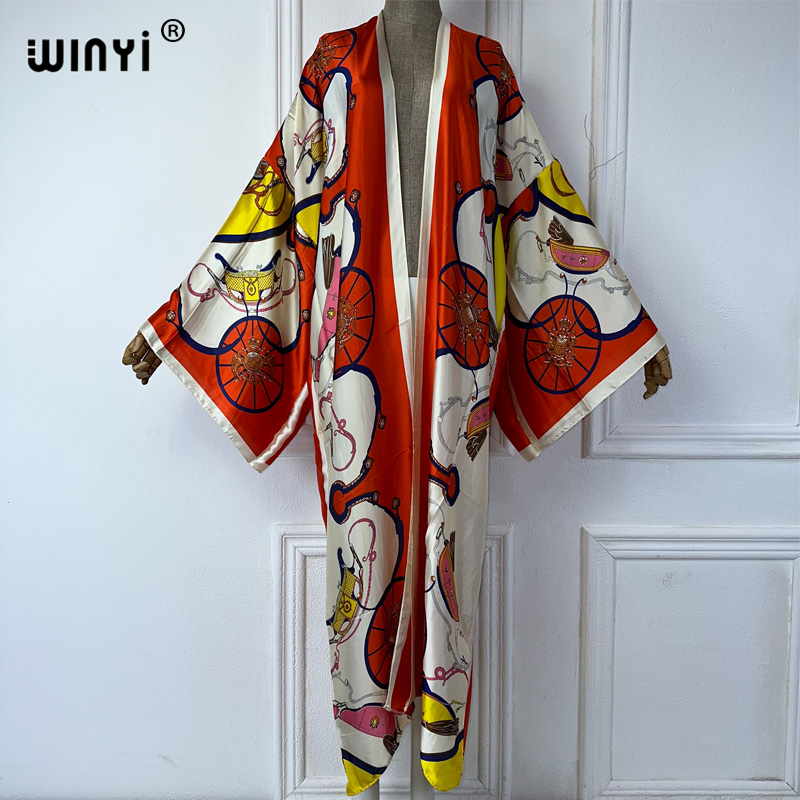 WINYI boho print Kimono Summer - Cover Up Kaftan avaliação e preço