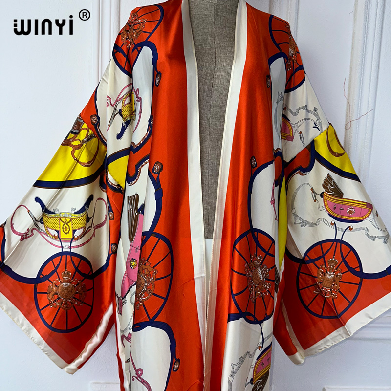 WINYI boho print Kimono Summer - Cover Up Kaftan avaliação e preço