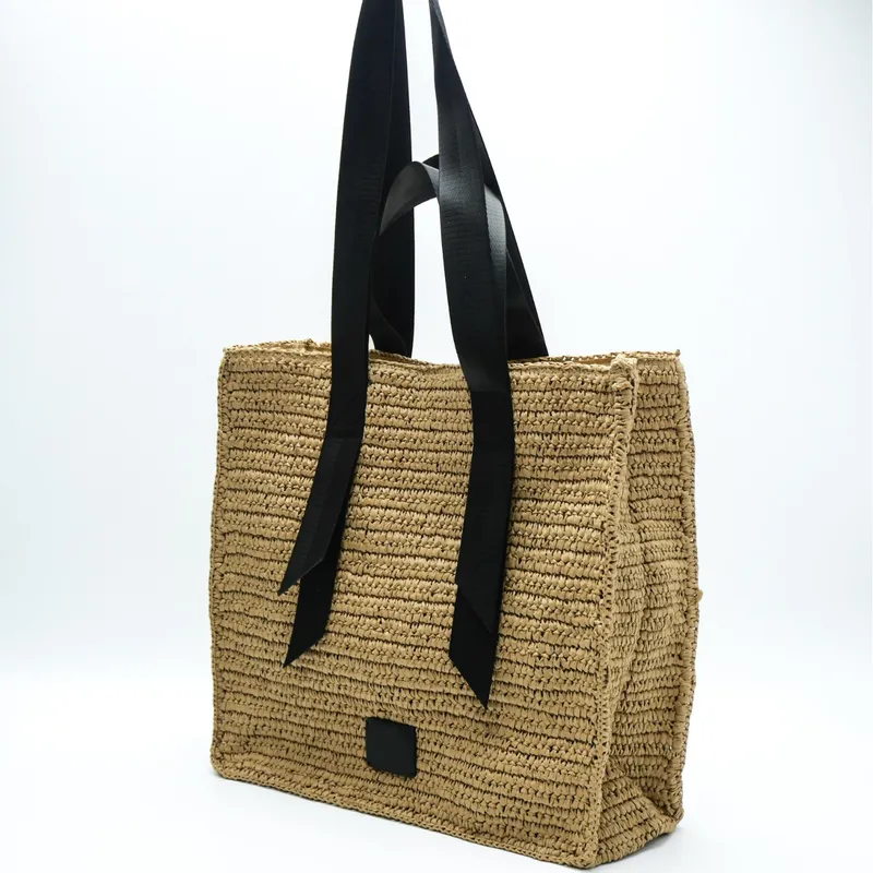Retro hand-woven straw shoulde - Tote Bag Beach avaliação e preço