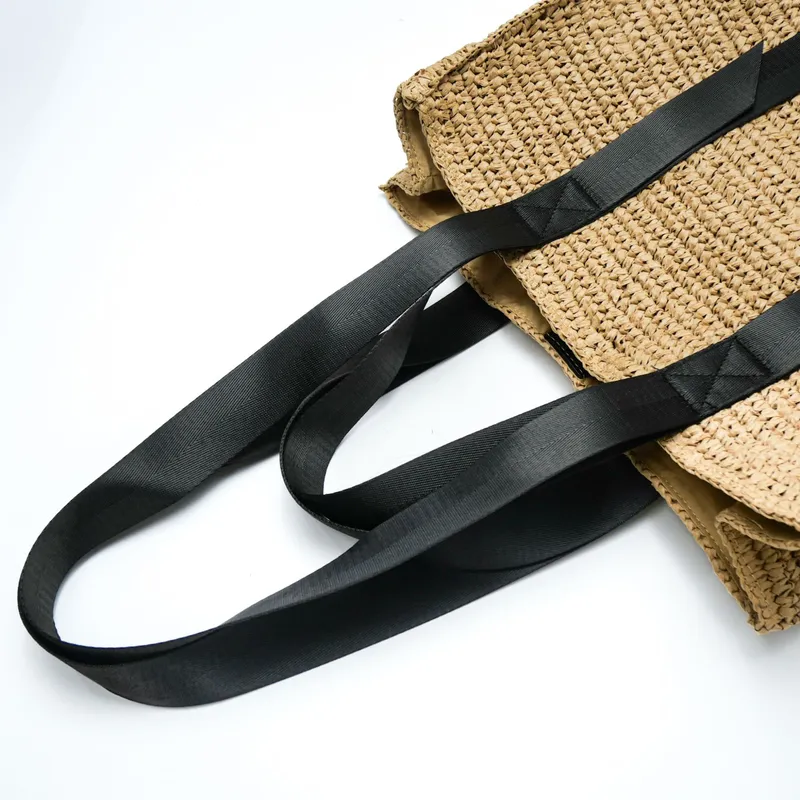 Retro hand-woven straw shoulde - Tote Bag Beach avaliação e preço