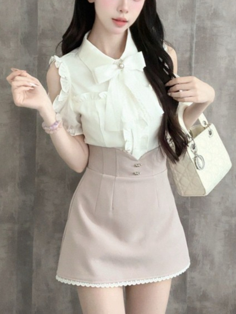 Japanese Sweet New 2 Piece Set - Blouse Off Shoulder avaliação e preço