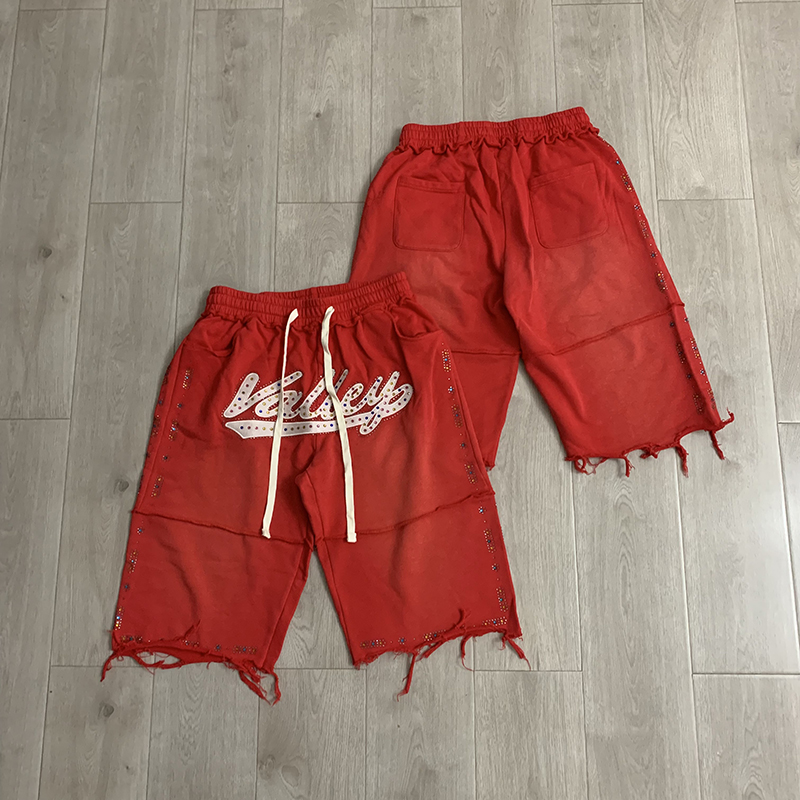 VALLEY Men Black Knee Casual S - Shorts Denim Frayed avaliação e preço
