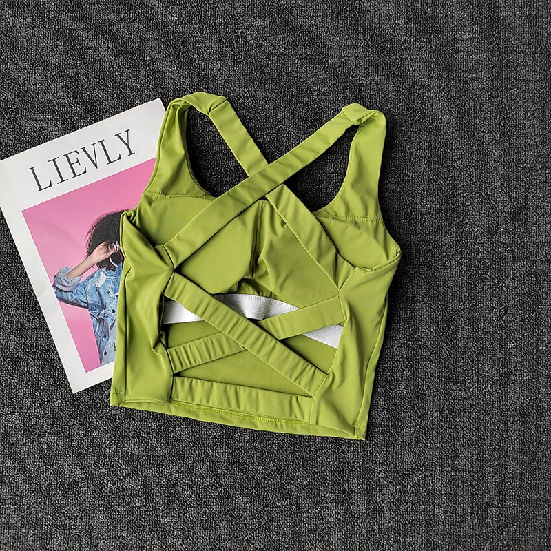 Women Sports Bra Top Push Up F - Bralette Triangle Set avaliação e preço