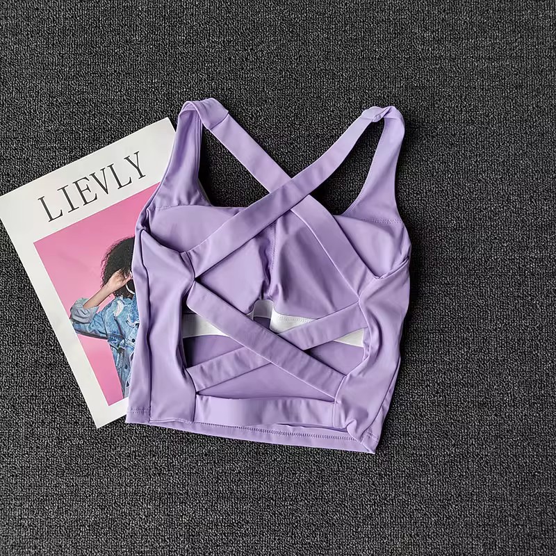 Women Sports Bra Top Push Up F - Bralette Triangle Set avaliação e preço