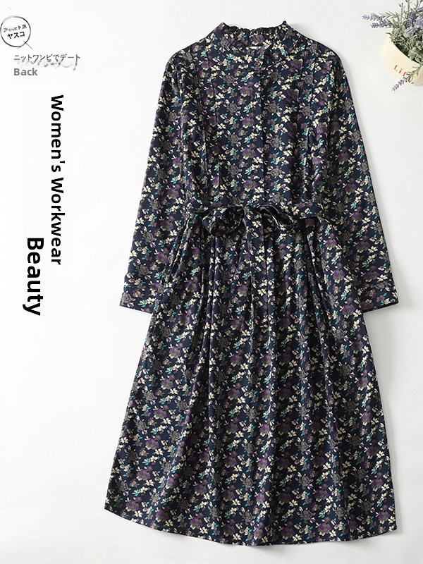 Elegant Floral Print A-Line Dr - Midi Skirt Floral avaliação e preço