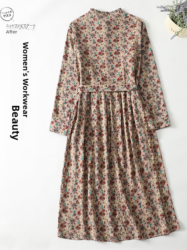 Elegant Floral Print A-Line Dr - Midi Skirt Floral avaliação e preço