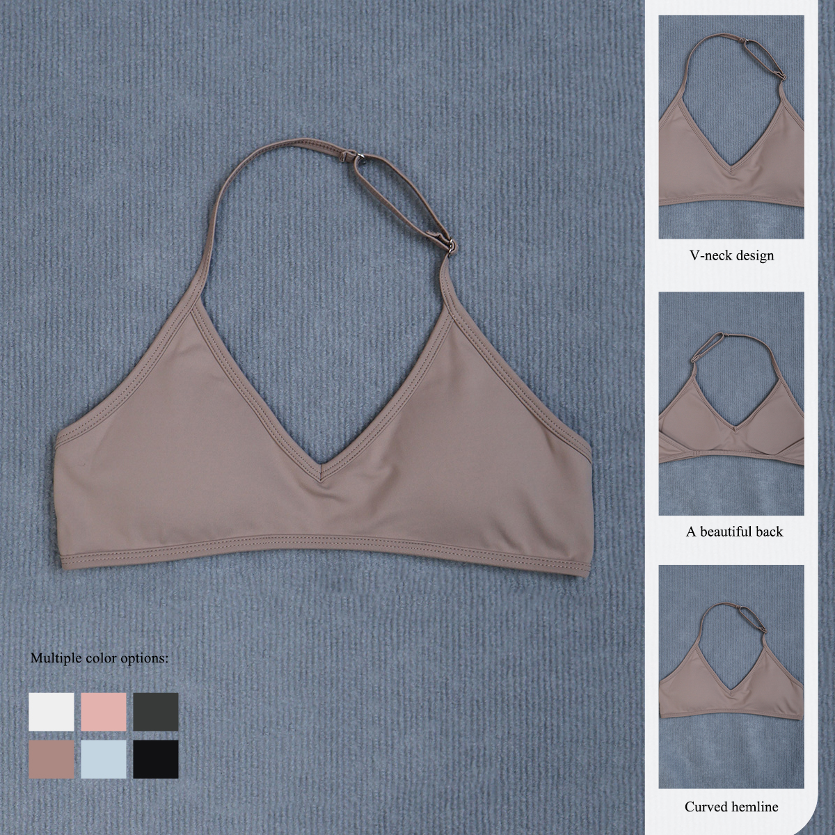 Women's Summer Halter Neck Pad - Crop Top Crochet avaliação e preço