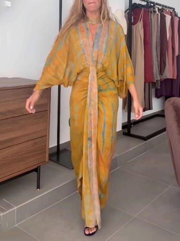 Summer Dress Women's Linen V N - Linen Dress Wrap avaliação e preço