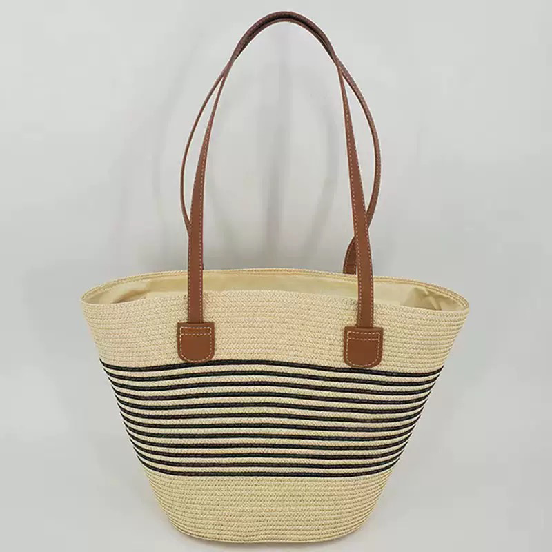CLAREGQI  Women's Striped Stra - Tote Bag Beach avaliação e preço