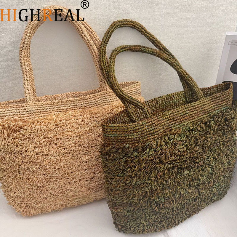 Luxury Raffia Straw Bag Bohemi - Crochet Bag Raffia avaliação e preço