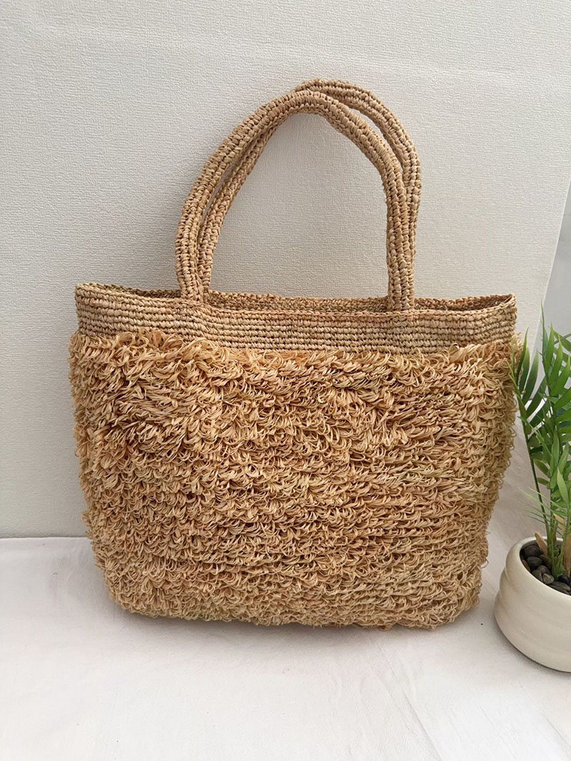 Luxury Raffia Straw Bag Bohemi - Crochet Bag Raffia avaliação e preço