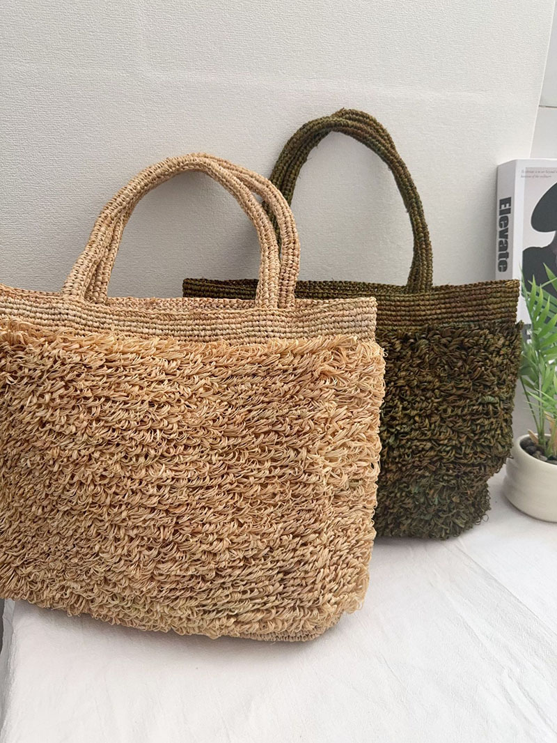 Luxury Raffia Straw Bag Bohemi - Crochet Bag Raffia avaliação e preço