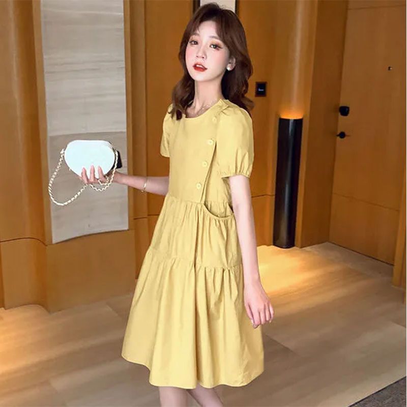 2025 Loose Elegant Korean Casu - Linen Dress Wrap avaliação e preço