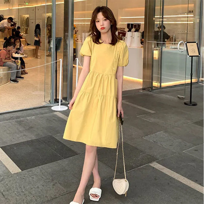 2025 Loose Elegant Korean Casu - Linen Dress Wrap avaliação e preço