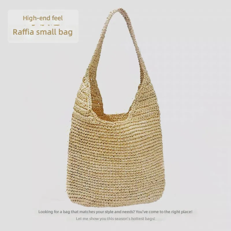 Raffia Grass Woven Tote Bag Ha - Tote Bag Beach avaliação e preço