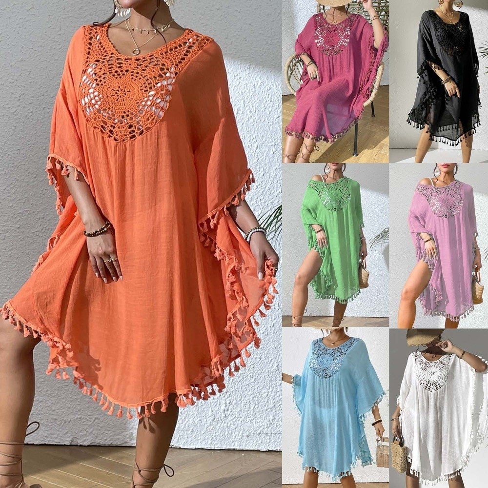 Square Neck Summer Sunscreen S - Cover Up Kaftan avaliação e preço