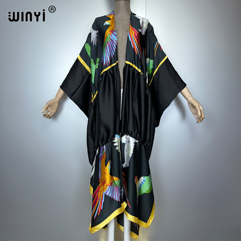 WINYI print boho kimono maxi b - Cover Up Kaftan avaliação e preço