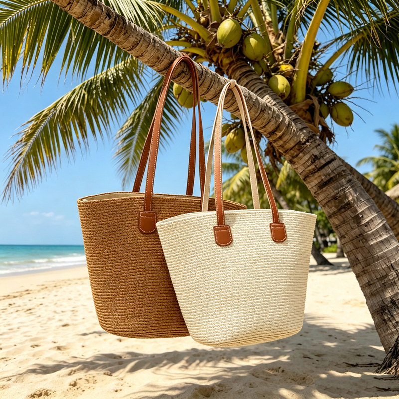 CLAREGQI  Women's Solid Color  - Tote Bag Beach avaliação e preço