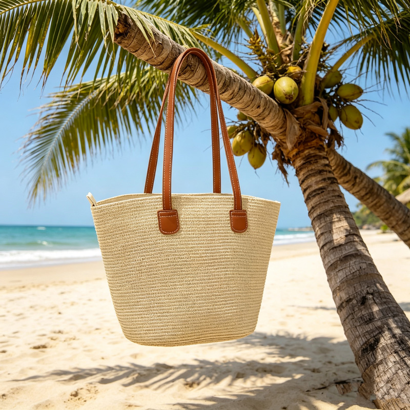 CLAREGQI  Women's Solid Color  - Tote Bag Beach avaliação e preço