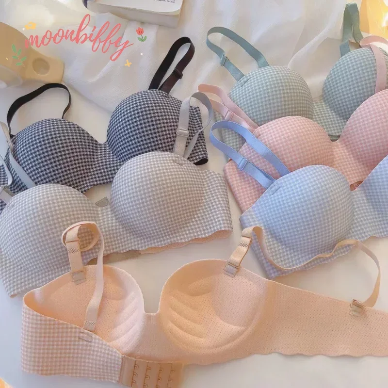 Women Ice Bra One Cup Thick Co - Bralette Triangle Set avaliação e preço