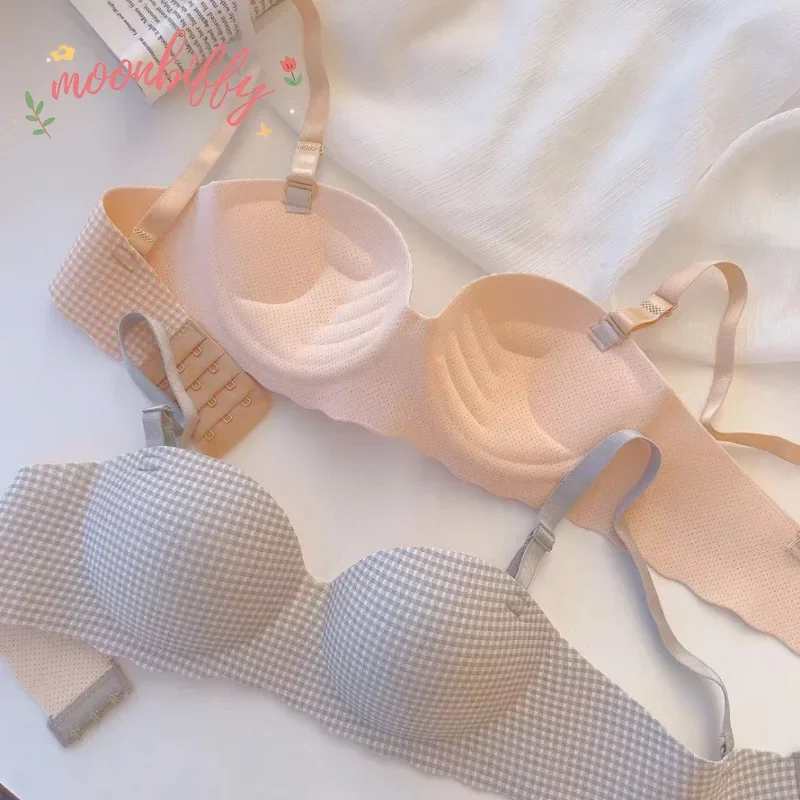 Women Ice Bra One Cup Thick Co - Bralette Triangle Set avaliação e preço