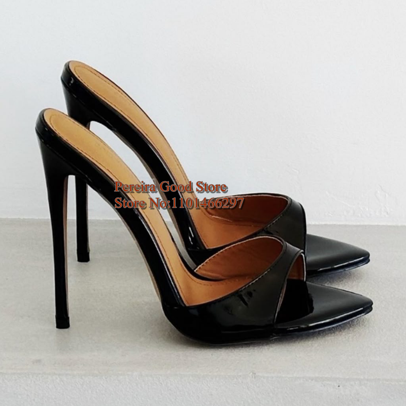 Sexy Pointed Toe High Heel Mul - Cover Up Kaftan avaliação e preço